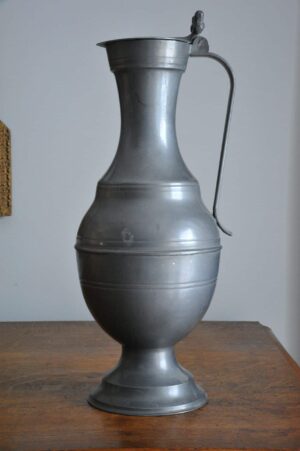 Antique Pewter Ewer
