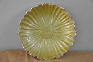 Vintage Cast Aluminium and Enamel Julia Knight Sunflower Bowl