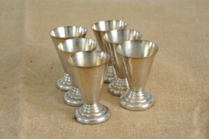 6 Silver Plate Egg Cups