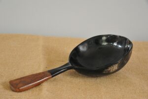 Vintage Horn and Wood Handled Scoop