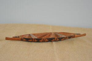 Vintage Polynesian Dugout Conoe Nibbles Dish