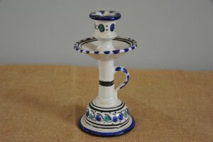 Vintage Blue and White Candlestick