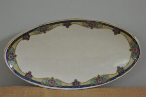 Vintage French Luneville Oval Dish