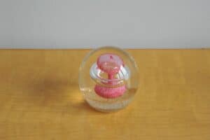 Vintage Brown Atom Bomb Paperweight