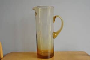 Vintage French Art Lorrain Glass Jug