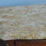 mid century pair of french louis xv style marble top three drawer bedside tables