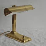 a good quality vintage brass desk lamp