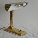 a good quality vintage brass desk lamp