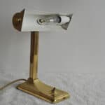 a good quality vintage brass desk lamp