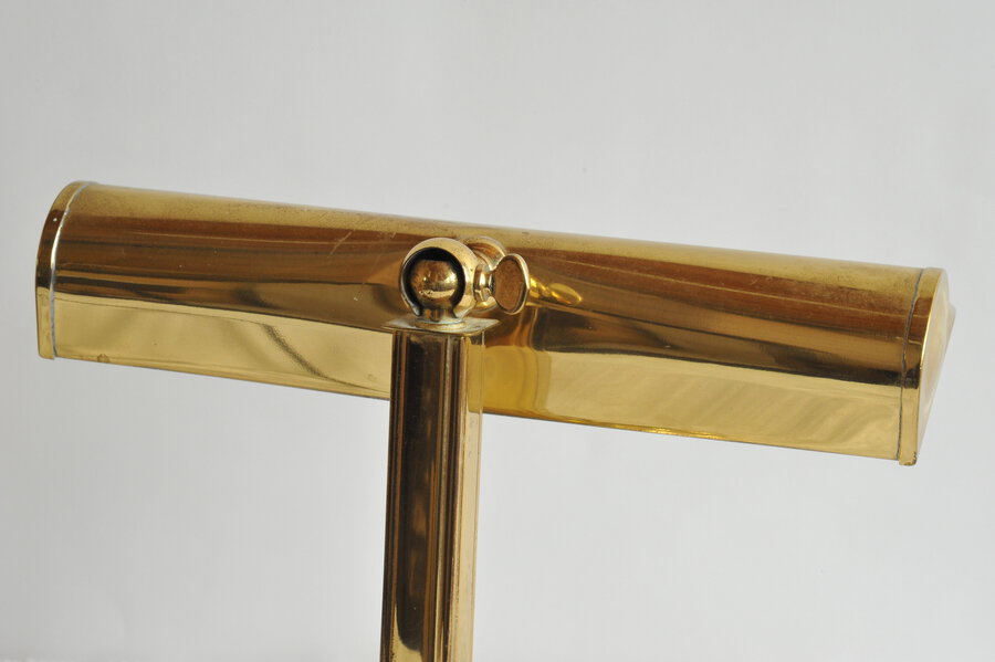 a good quality vintage brass desk lamp