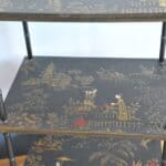 a pair of oriental inspired sidetables