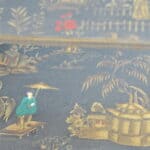 a pair of oriental inspired sidetables