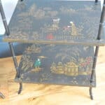 a pair of oriental inspired sidetables