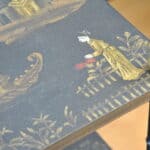 a pair of oriental inspired sidetables