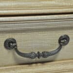 a pair of vintage three drawer painted chests of drawers by lexington
