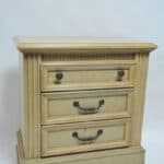 a pair of vintage three drawer painted chests of drawers by lexington