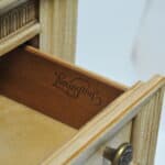 a pair of vintage three drawer painted chests of drawers by lexington