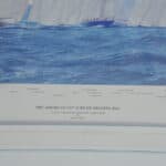 a very large superb vintage america's cup 2001 signed limited edition print by steven dews