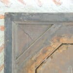 antique french ebonised and gilt wall mirror