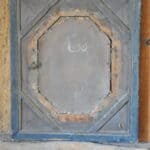 antique french ebonised and gilt wall mirror