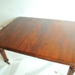 antique mahogany wind out table by edwards and roberts