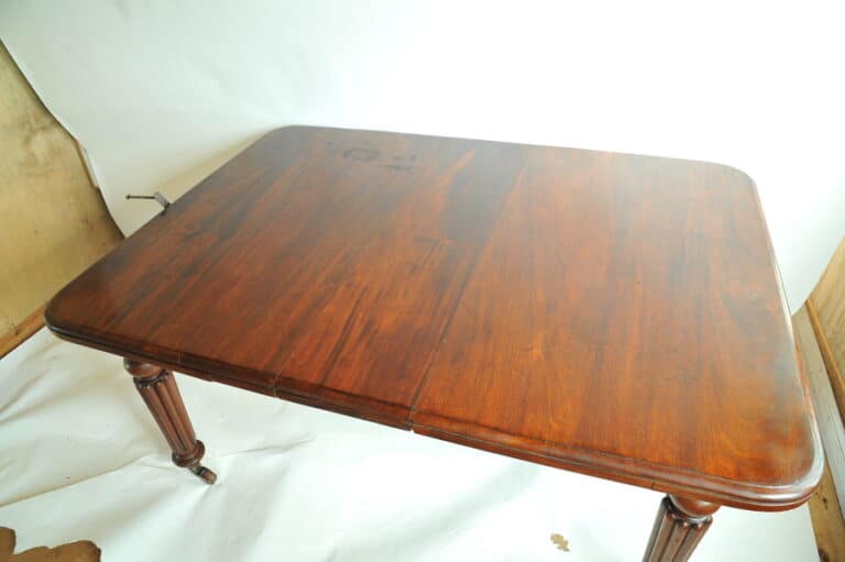 antique mahogany wind out table by edwards and roberts