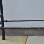 cast metal and glass giacommetti inspired console