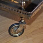 stunning vintage french brass drinks cart