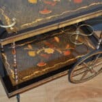 stunning vintage french brass drinks cart