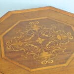 wonderful antique jas shoolbred two tier inlaid side table