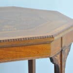 wonderful antique jas shoolbred two tier inlaid side table