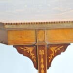 wonderful antique jas shoolbred two tier inlaid side table