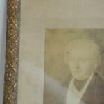 wonderfully decorative antique gilt gesso framed portrait of a gentleman