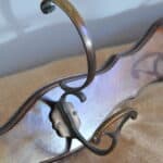 antique wall mount four branch bronze coat rack