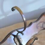 antique wall mount four branch bronze coat rack