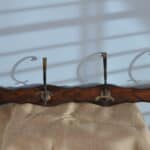 antique wall mount four branch bronze coat rack