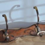 antique wall mount four branch bronze coat rack