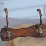 antique wall mount four branch bronze coat rack