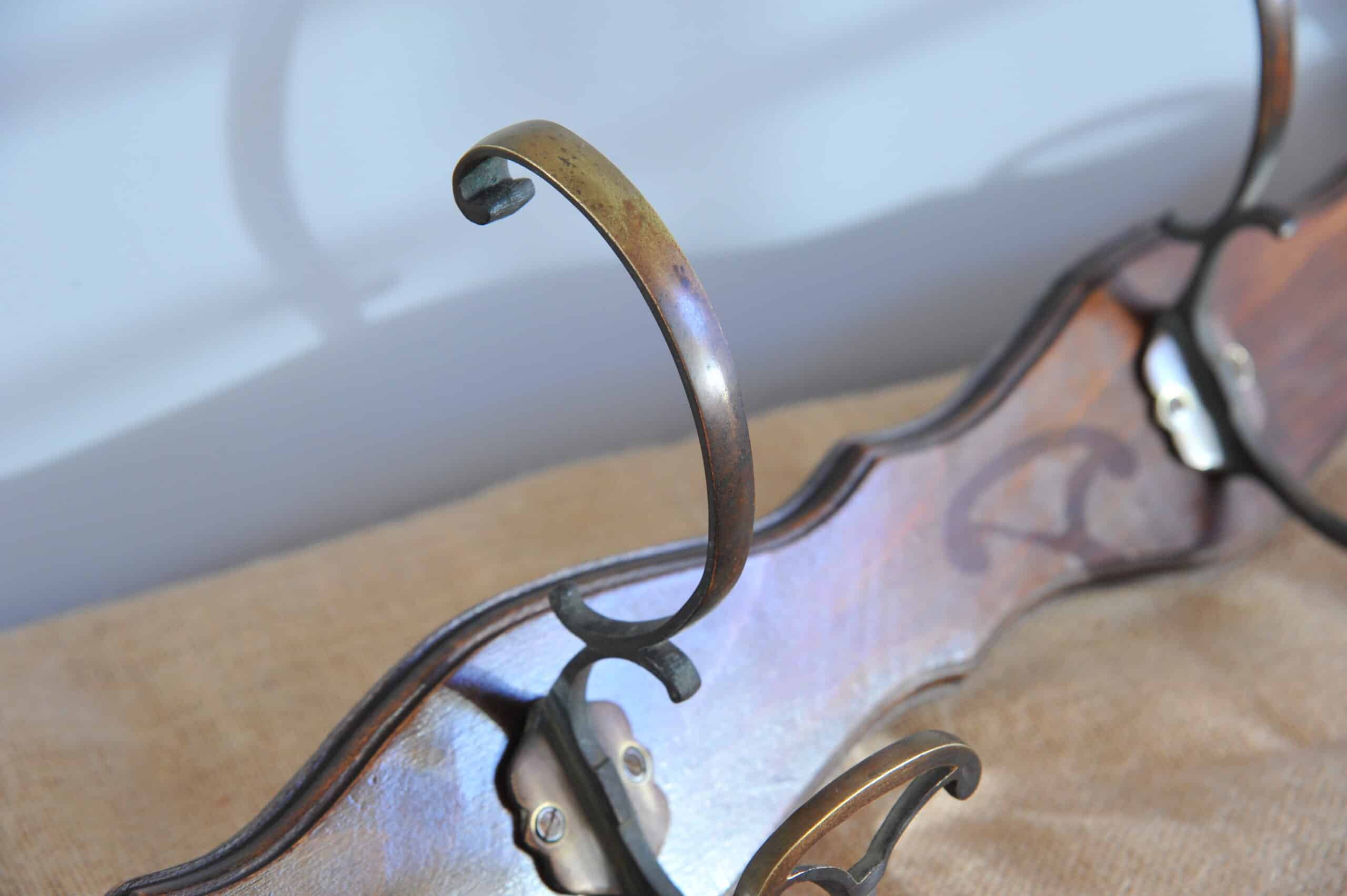 antique wall mount four branch bronze coat rack