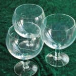 a set of three vintage tiffany &co glasses