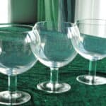 a set of three vintage tiffany &co glasses