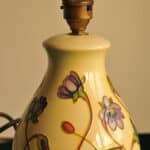 a vintage moorcroft table lamp