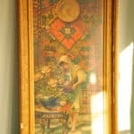 a wonderful pair of antique vintage framed pears prints