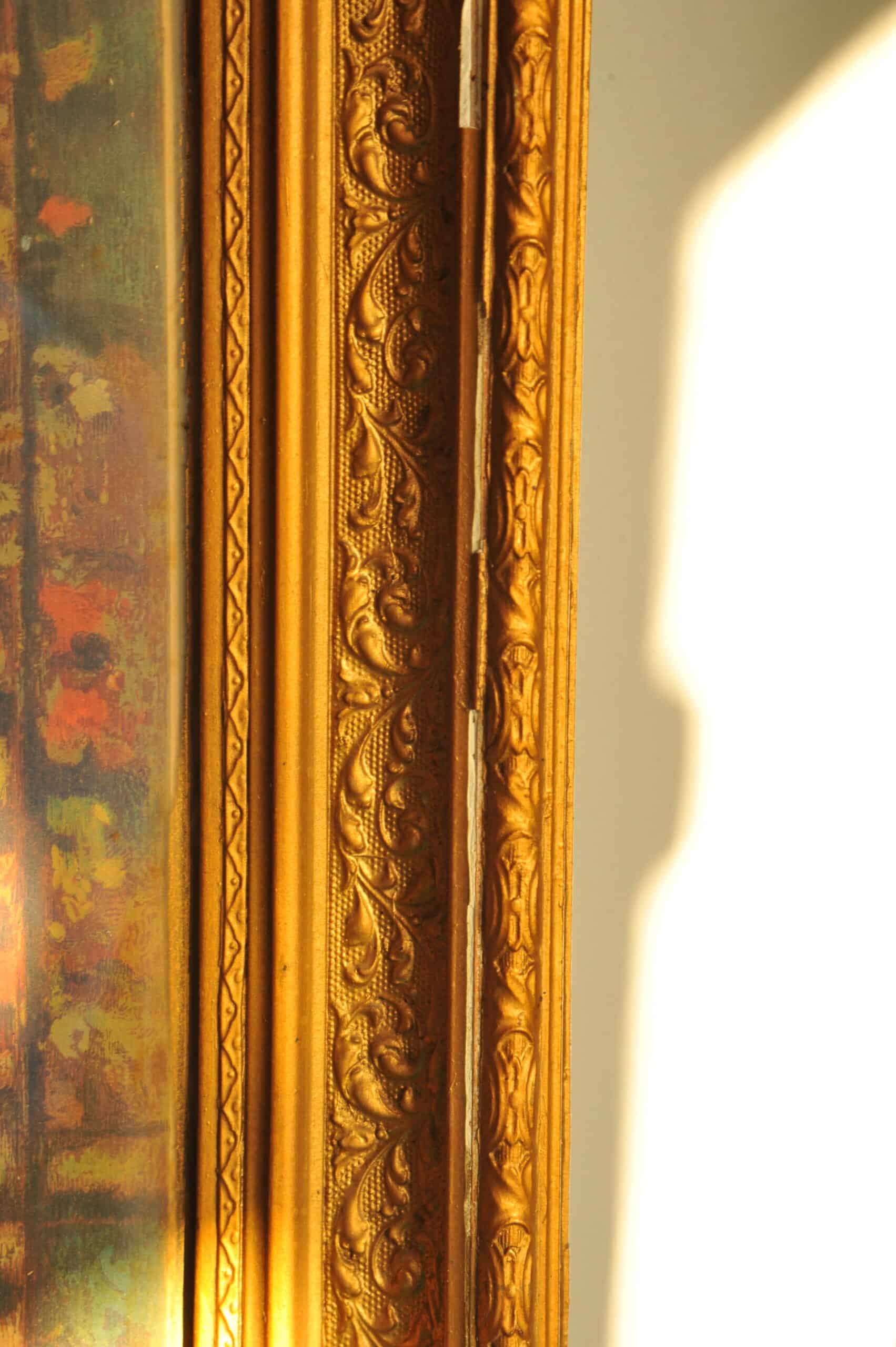 a wonderful pair of antique vintage framed pears prints