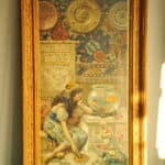 a wonderful pair of antique vintage framed pears prints
