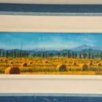 two striking vintage original oil on board tuscan landscapes by tebo marzari