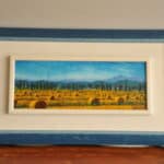 two striking vintage original oil on board tuscan landscapes by tebo marzari
