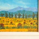 two striking vintage original oil on board tuscan landscapes by tebo marzari