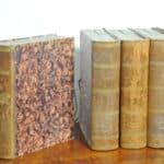 wonderful and rare set of eight vintage french faux livres false books