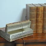 wonderful and rare set of eight vintage french faux livres false books